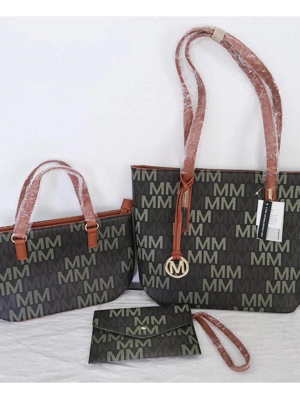 MKF Collection 3 Pc Set -Tote, Handbag and Wristlet